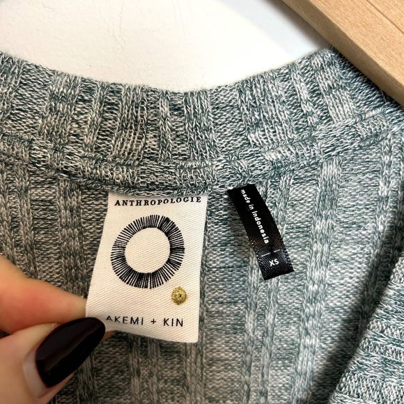 Anthropologie Akemi & Kin Heathered Chateaux Longline Duster Cardigan - Picture 4 of 16